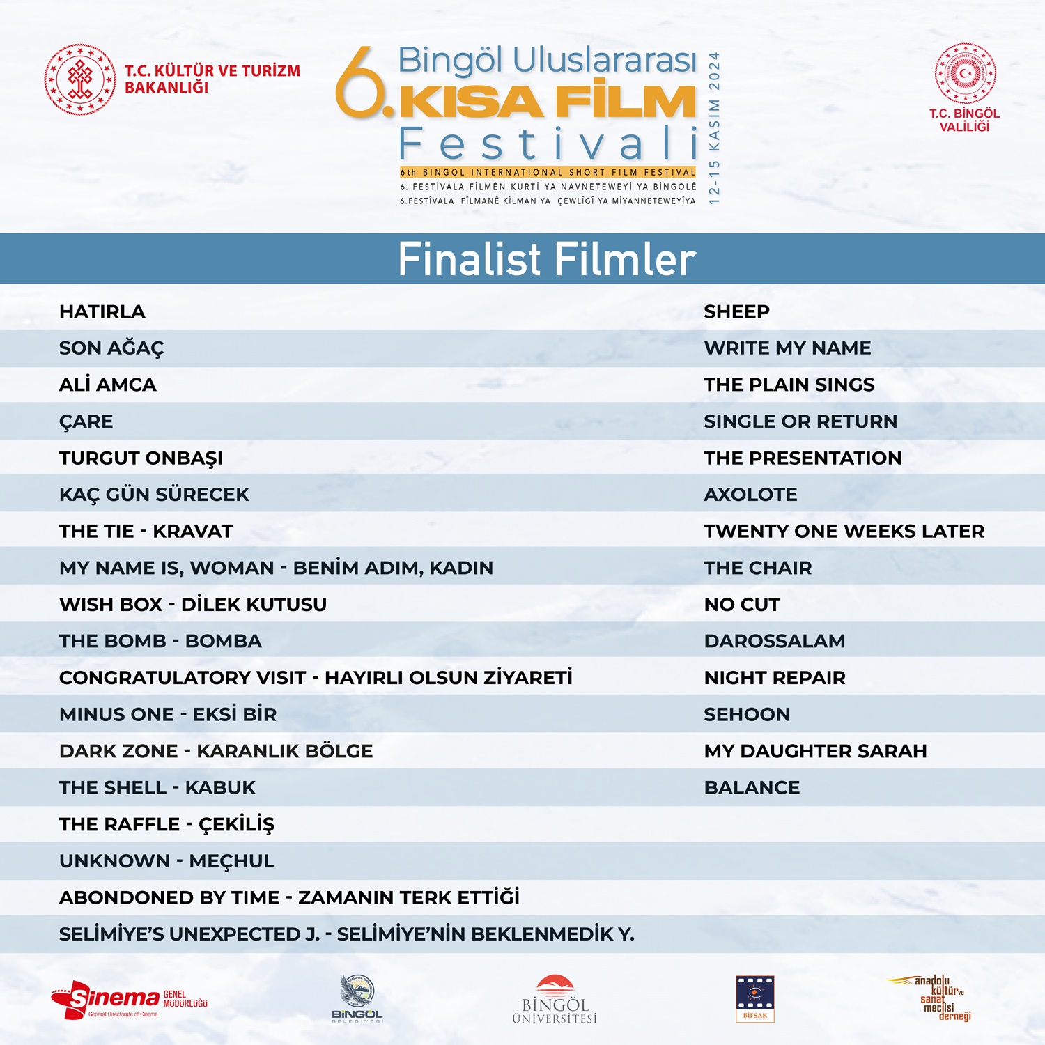 Finalist Filmler 2024
